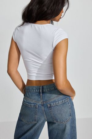 Portia Square Neckline T Shirt