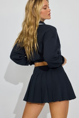 Pique Pleated Active Skort