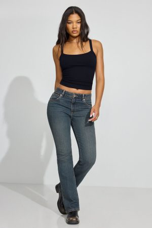 Mid Rise Bootcut Jeans