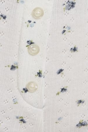 Tiny Pointelle Lettuce Edge Shorts