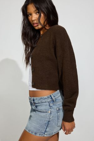 Renee Spongy Cropped Cardigan