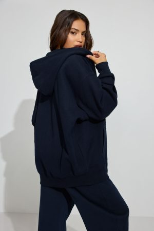 SoftTerry Oversized Zip-Up Hoodie