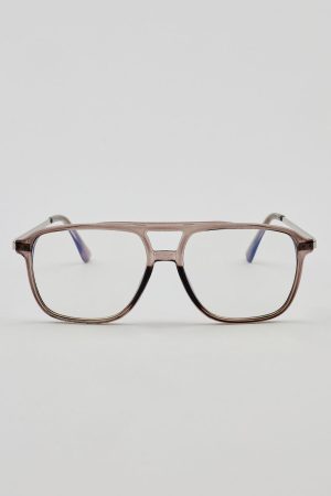 Retro Aviator Blue Light Readers