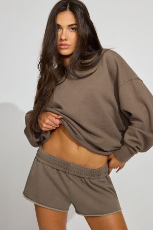 SoftTerry Bubble Crewneck Sweatshirt