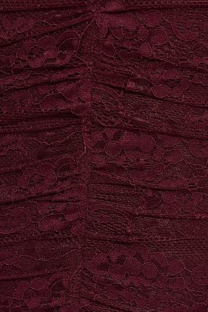 Scarlet Lace Plunge Mini Dress