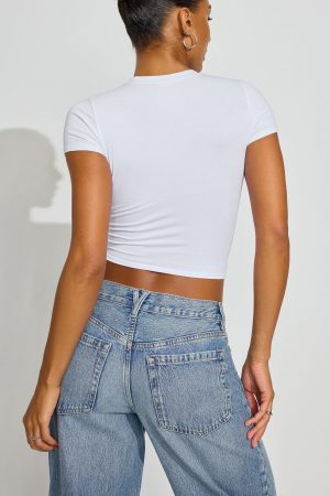 SuperSoft Crewneck Cropped T-Shirt