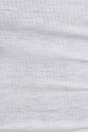 Sheer Ribbed Henley Long Sleeve Top