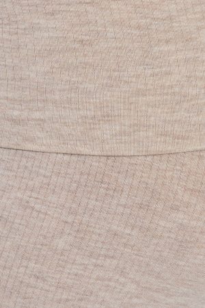 Sheer Ribbed Foldover Pants