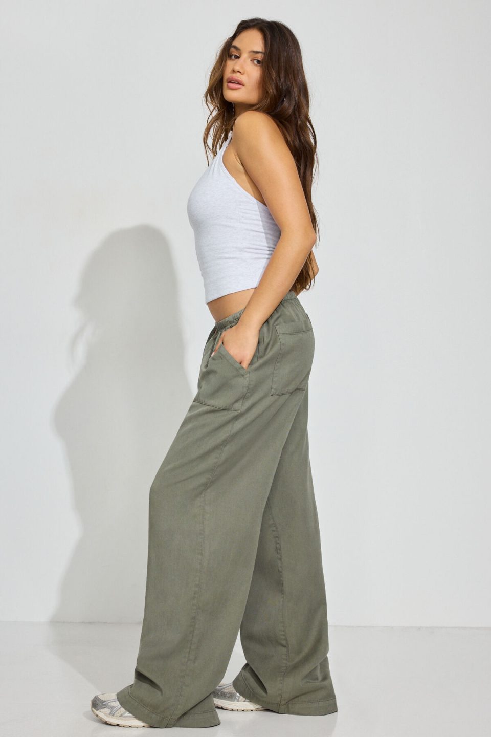 Twill Pull-On Pants