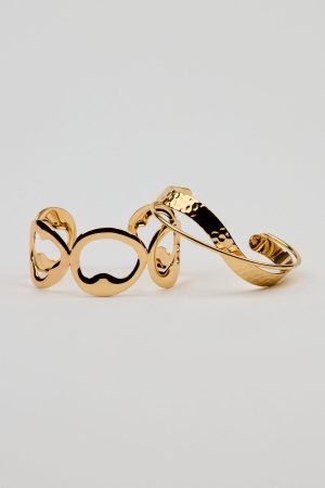 Set of 2 Textured Cuffs