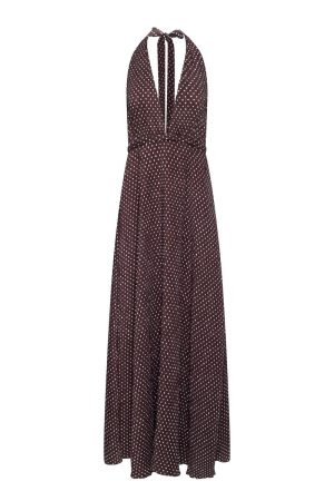 DISTRICT MAXI – CHOCOLATE BLUE POLKA