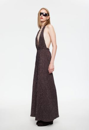 DISTRICT MAXI – CHOCOLATE BLUE POLKA